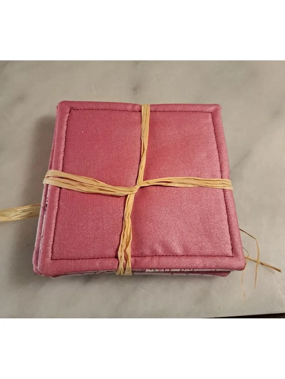 Set of 4 Handmade Wrap Around Wine Glass Cozies/Table Protectors/Coasters-New